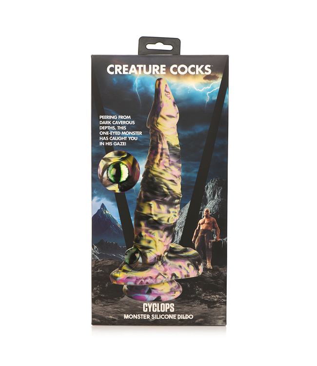 Creature Cocks Fantasievolles Cyclops Monster Silikondildo 28,5 cm – Bunt und Verführerisch