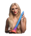 Creature Cocks XR Brands Siliconen Anale Slang Dildo 46,4 cm Glow In The Dark Geel-Oranje