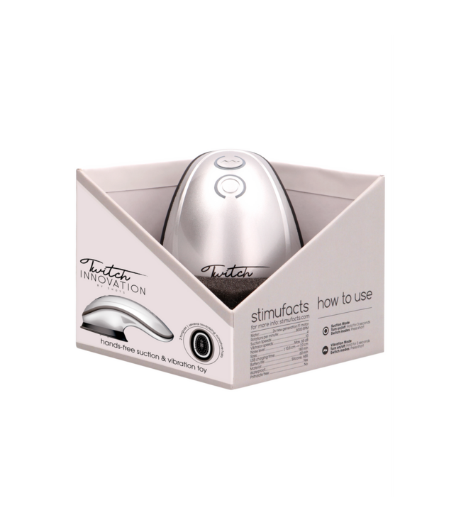 Twitch Innovation Twich Hands-Free Clitoral Stimulator - 10 Vibes & 4 Suction Modes