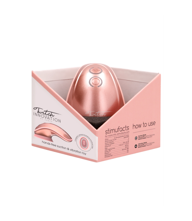 Twitch Innovation Clitoris- en Tepel Stimulator Met Zuig- en Vibratiefuncties Hands-Free