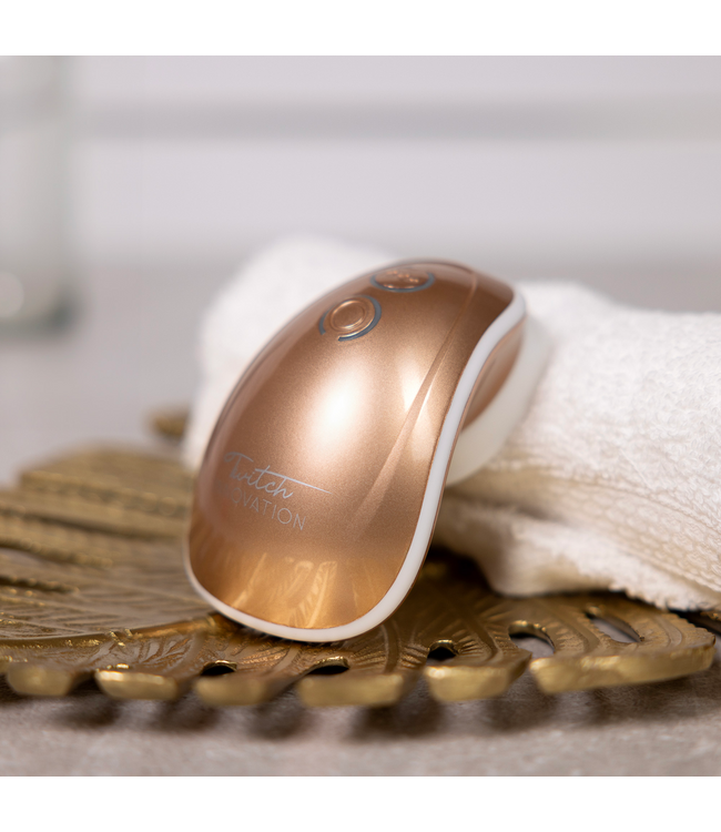 Twitch Innovation Twitch Hands-Free Klitoris- und Nippelstimulator – Vibrant & Saugend in Gold