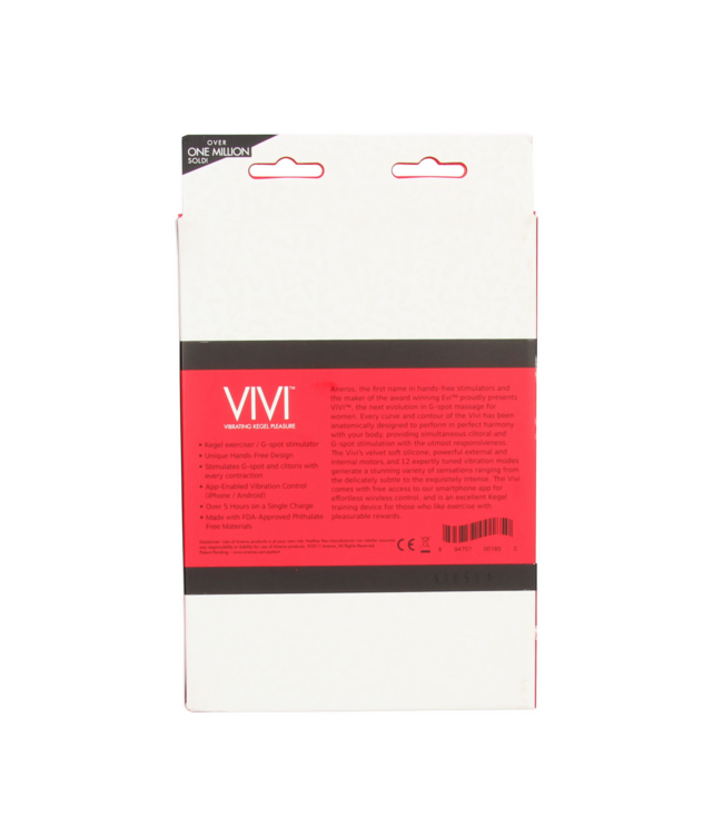 Aneros Aneros Vivi Kegeltrainer Met Dubbele Vibratie En App-Controle Rood