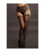 Le Désir Sexy Black Crotchless Briefs & Fishnet Tights - Large Size Comfort