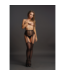 Le Désir High-Waist Jarretelset Met Gescheurde Details En Elegante Achternaad Zwart