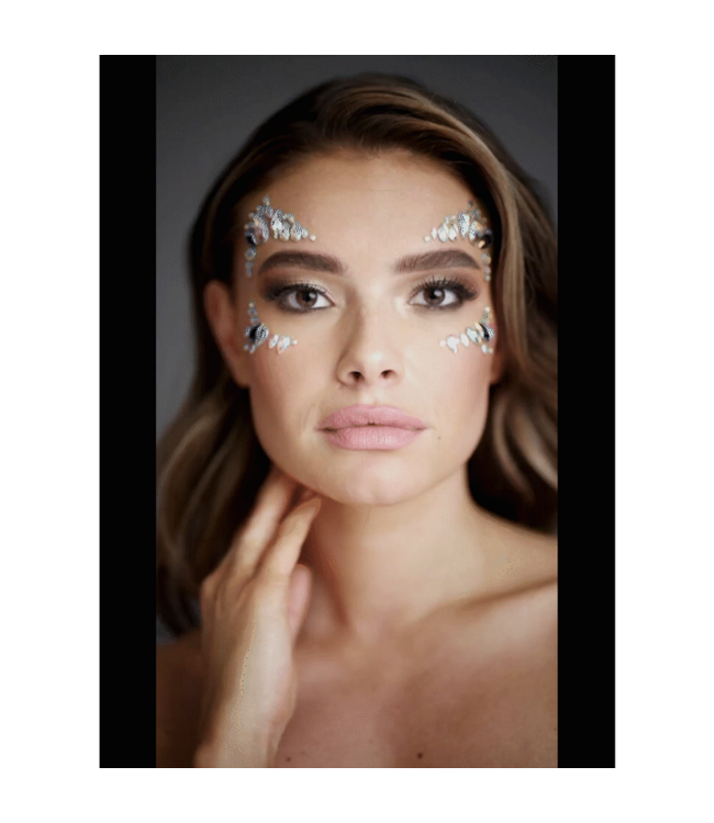 Le Désir Stralende Bling Stickers Voor Oogmake-up Met Multikleurige Resin Accenten