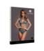 Le Désir Blue Duo Net Keyhole Bra Set - Stylish Crop Top & High-Waisted Briefs