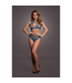 Le Désir Zelle Duo Net Crop-Top und Slip Set Blau – Eleganz und Komfort vereint