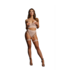 Le Désir Elegantes rosa BH-Set mit Strumpfhaltern | Verführerische Dessous S-XL