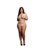 Le Désir Le Désir Visnet Crop Top En Hoge Taille Slip Set Voor Dames XL-4XL
