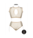 Le Désir Damen BH-Set Duo Net mit Crop-Top und hoher Taille in XL-4XL – Bequem & Stilvoll