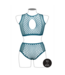 Le Désir Le Désir Mesh Crop Top En Hoge Taille Slip Set Dames XL-4XL