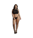 Le Désir Glittering Rhinestone Halter Top & Thong Set - Plus Size Party Wear
