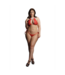 Le Désir Snow Angel Plus Size Lace Lingerie Set - Festive & Sexy Red Design