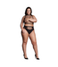 Le Désir Helike XLV Plus Size Set – Verführerisches, elegantes Lingerie-Duett in Schwarz