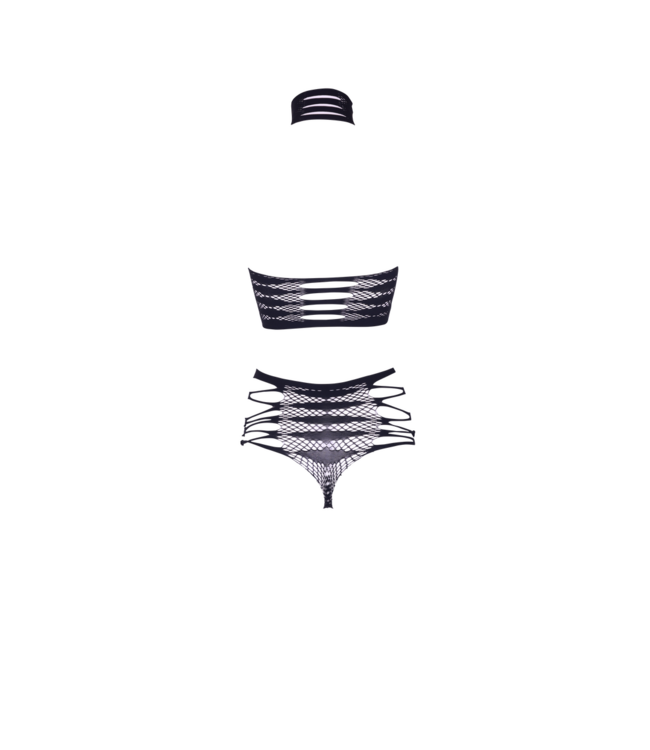 Le Désir Carpo XLVI Two-Piece Black Lingerie - Sexy & Edgy One Size Fit