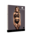 Le Désir Seductive Black Lace & Fishnet Two-Piece Set - XS to XL