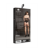 Le Désir Le Désir Zwarte Stretch Bandeau Set Met Jarretels En Choker XS-XL