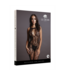 Le Désir Eleganter Bodystocking mit Spitzendetails und offenem Schritt – Schwarz