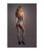 Le Désir Kanten Bodystocking Met Visnetstructuur En Halternek – One Size Blauw