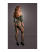 Le Désir Seductive Green Lace Bodystocking - Long Sleeves & Crotchless Design