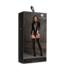 Le Désir Kalyke Xxiii Bodystocking Schwarz | Verführerischer V-Ausschnitt für XS-XL