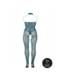 Le Désir Le Désir Visnet Kanten Bodystocking Halternek XL-4XL Blauw