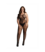 Le Désir Duo Net High Neck Plus Size Bodystocking XXL-5XL - Seductive Comfort