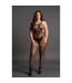 Le Désir Verführerischer Zelle Duo Bodystocking mit hohem Halsausschnitt - Plus Size XXL-5XL