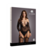Le Désir Eleganter Criss Cross Bodystocking mit Strumpfhaltern XXL-5XL - Le Désir