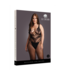 Le Désir Seductive Black Fishnet Bodystocking with Curvy Lines XL-4XL