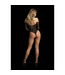 Le Désir Le Désir Zwarte Off-Shoulder Stretchkant Bodysuit One Size S-XL
