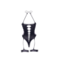 Le Désir Seductive Metis Xvi Fishnet Bodysuit with Garter & Open Back