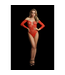 Le Désir Elegant Red Lace Off-Shoulder Bodysuit - Comfortable & Chic Surprise