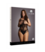 Le Désir Verführerischer Netz-Teddy in Schwarz | XXL-5XL mit Fischnetzdesign