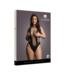 Le Désir Le Désir Zwart Visnet Teddy Met V-Hals Voor XL-4XL