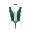 Le Désir Le Désir V-Neck Fishnet Teddy for Women XL-4XL in Green