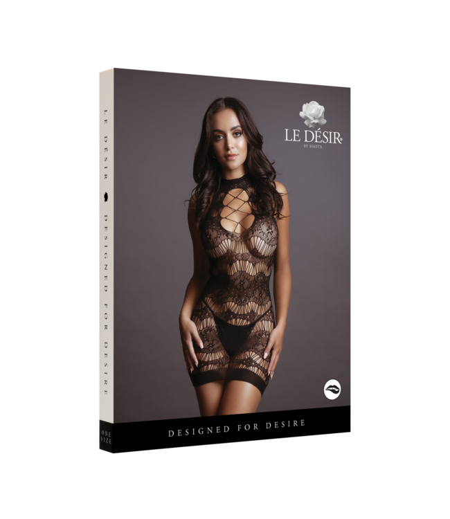 Le Désir Elegantes Spitzen-Minikleid mit sexy Ausschnitt – feminin & trendy