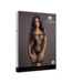 Le Désir Zwart Strapless Mini Jurkje Met Kant En Visnet In S-Xl