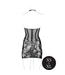 Le Désir Zwarte Halterjurk Met Corsetlook En Kanten Details Van Le Désir Xs-Xl