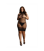 Le Désir Elegantes Netzkleid mit hohem Kragen | Sexy & komfortabel für XXL-5XL