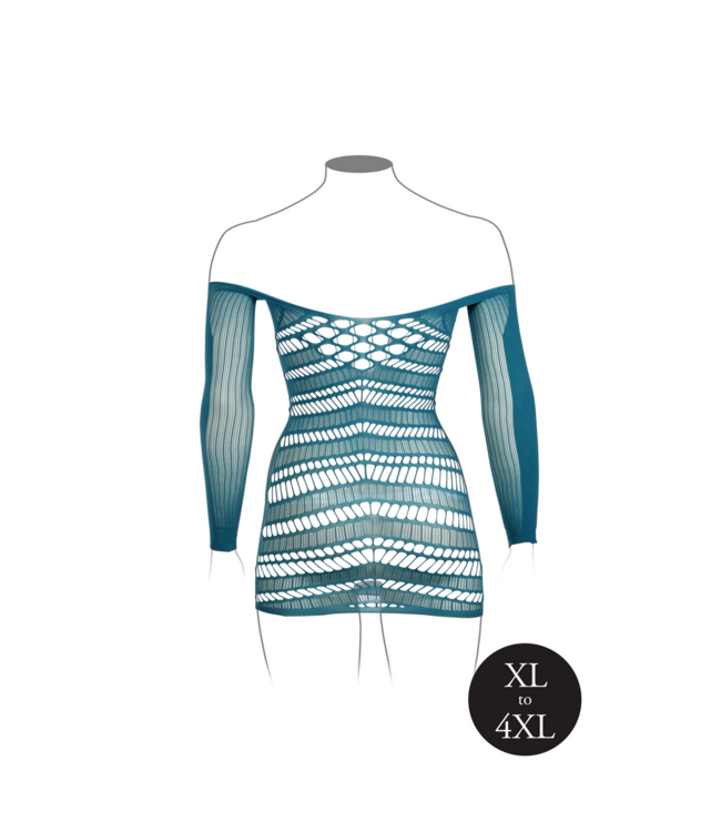 Le Désir Stylisches Netzminikleid für Damen in XL-4XL – Bequem und figurbetonend