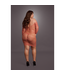 Le Désir Dames Mini-Jurk Met Visnet Lange Mouwen En Ronde Cut-Outs XL-4XL