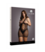 Le Désir Seductive Plus Size Peekaboo Fishnet Halter Dress XXL-5XL