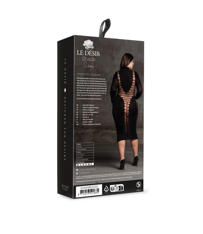 Le Désir Elegantes Carme Kleid mit Rollkragen – Femininer Look in XXL+