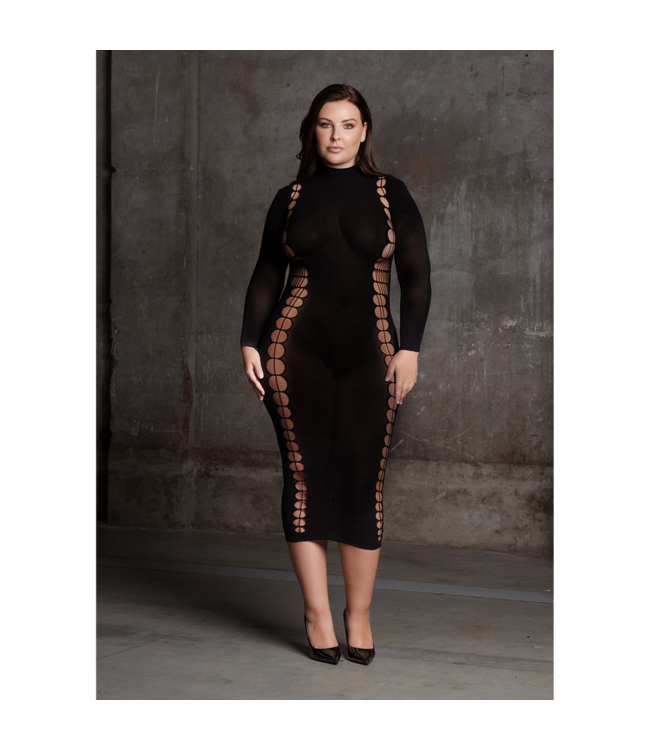 Le Désir Elegant Carme Turtleneck Dress – Plus Size XXL+ | Le Désir