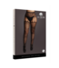 Le Désir Plus Size Crotchless Fishnet Tights with Sexy Cut-Outs & Stripes