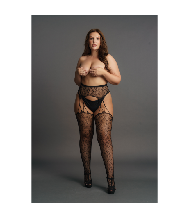 Le Désir Leopardenmuster Strumpfhose in Übergröße – Bequem und stylish für jeden Look