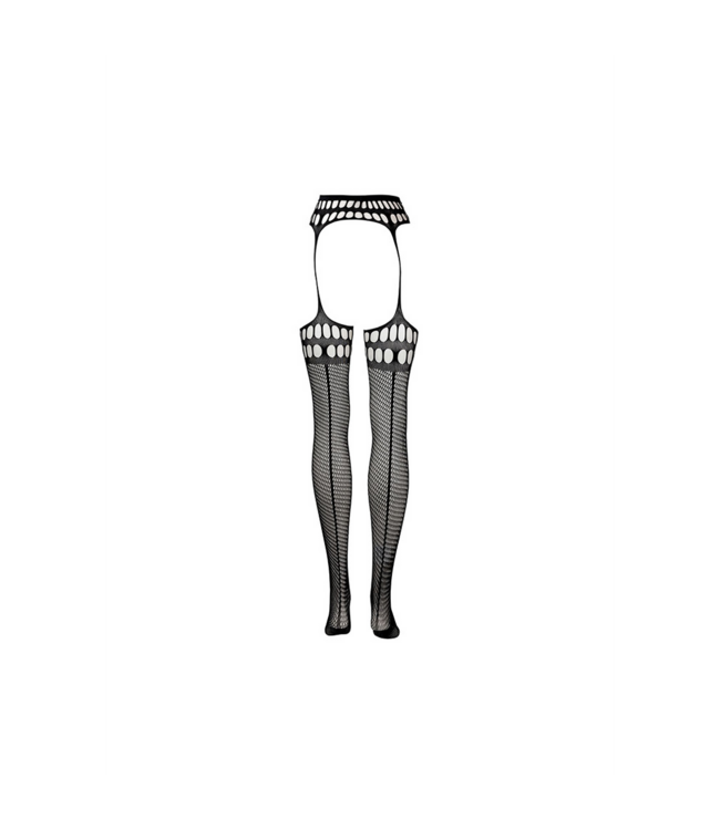 Le Désir Sexy 2XL-5XL Mesh Garter Stockings with Elegant Back Seam
