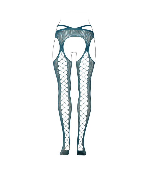 Le Désir Verführerische Queen Size Strumpfhosen mit Strumpfhaltern und offenem Schritt XL-4XL