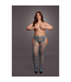 Le Désir Queen Size Garter Tights with Strappy Waist & Open Crotch XL-4XL